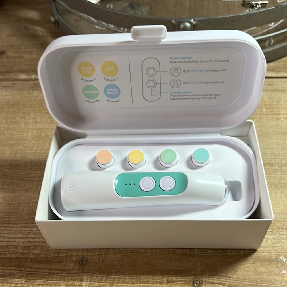 Frida Baby Electric Nail Buffer with Colorful Pads